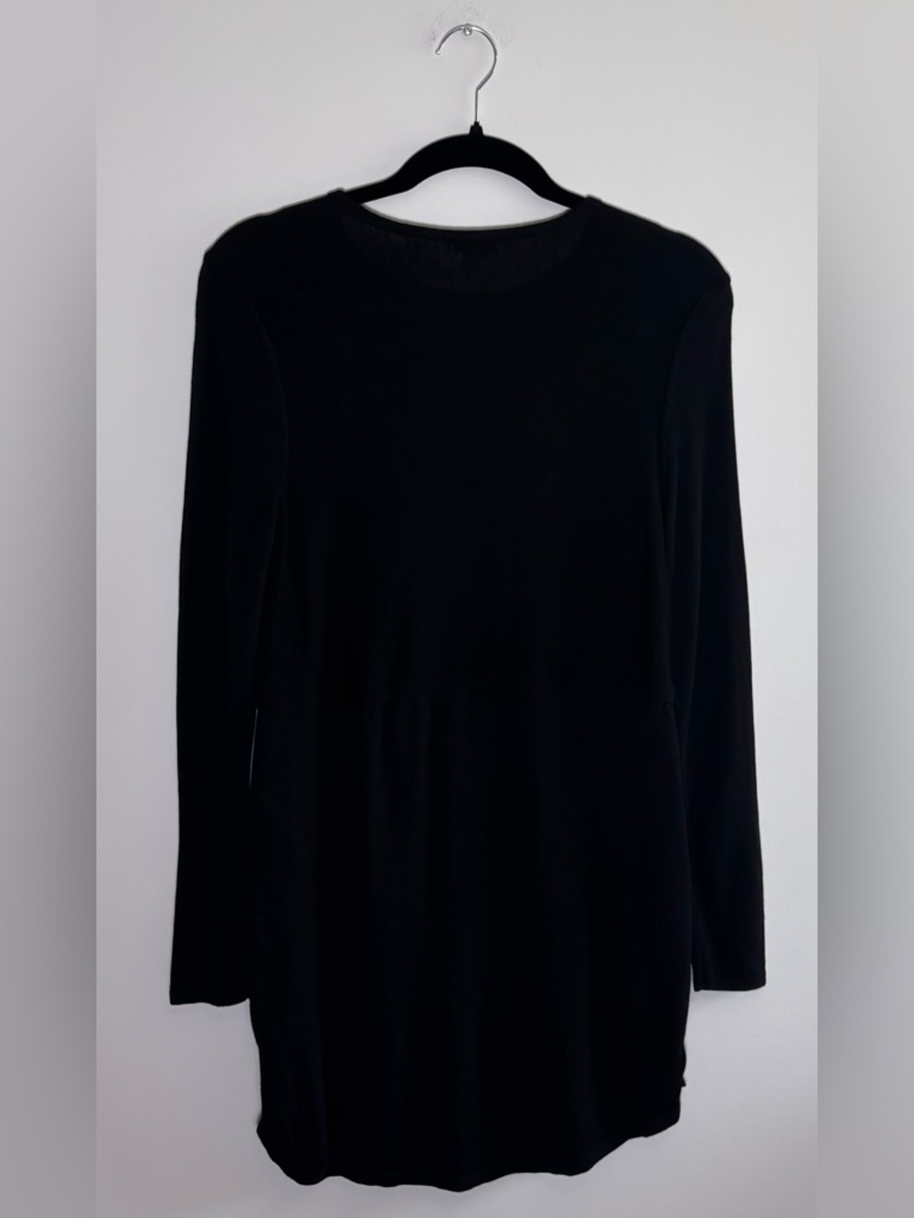 J.Jill Black Wool Blend Long Sleeve Tunic Mini Dress – Size XS - Picture 2 of 5